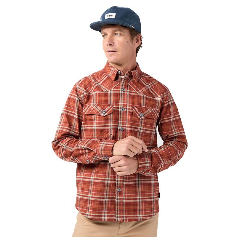 スティオ メンズ トップス シャツ Stio Mens Junction Midweight Flannel Fired Brick Plaid チェック
