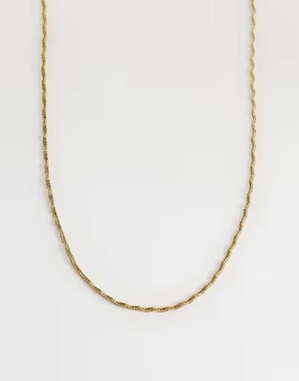 ロストソウルズ レディース アクセサリー ネックレス・チョーカー・ペンダントトップ Tシャツ レース Lost Souls waved chainecklace in 18kt gold plated