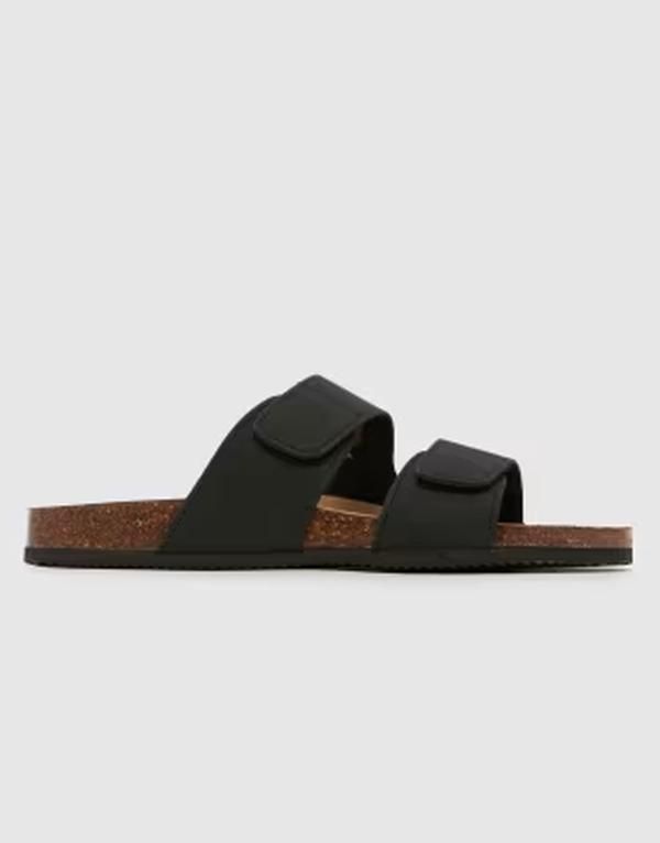 シュー メンズ サンダル schuh Sabe footbed sandals Black ブラック