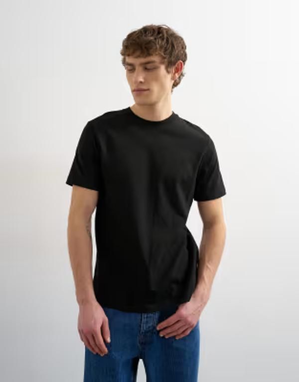 トップマン メンズ トップス Tシャツ Topman classic fitshirt Black ブラック
