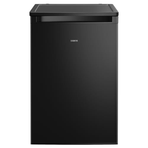 SAMKYO 冷凍庫 家庭用 セカンド冷凍庫 縦型 前開き 100L 大容量 急速冷凍 4段階温度調節 小型 コンパクト 静音 省エネ 耐熱天板 ZU100 ブラックｍａ