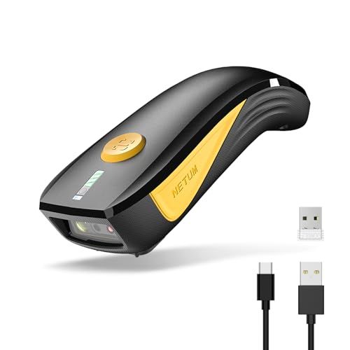 NETUM CS7501 QRコードリーダー ? 最新型バーコードリーダー bluetooth ポータブル1D/2D対応バーコードスキャナー｜在庫管理・POSシステム対応｜タブレット・Android・iOS・PC接続可能ｍａ