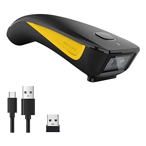 NETUM C750バーコードスキャナー 2次元 Bluetoothワイヤレス1D 2D QRミニUSBバーコードリーダープリントデジタルスキャナーポータブルPCラップトップスマートフォンAndroidタブレットｍａ