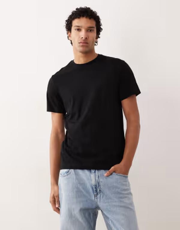アルケット メンズ トップス Tシャツ ジャージー ARKET jersey tshirt Black ブラック