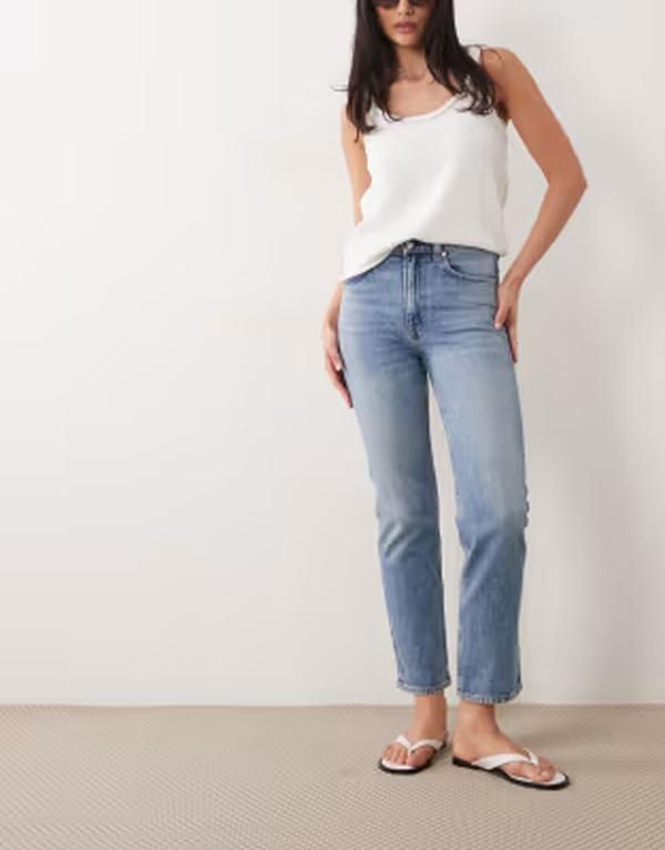 アルケット レディース ボトムス デニムパンツ ジーンズ ARKET Jade stretch slim leg jeans in light wash Lightwash blue ブルー