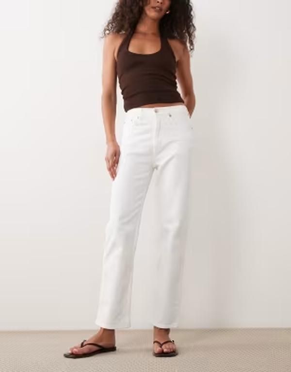 アルケット レディース ボトムス デニムパンツ ジーンズ ARKET Jade stretchy slim jeans WHITE ホワイト