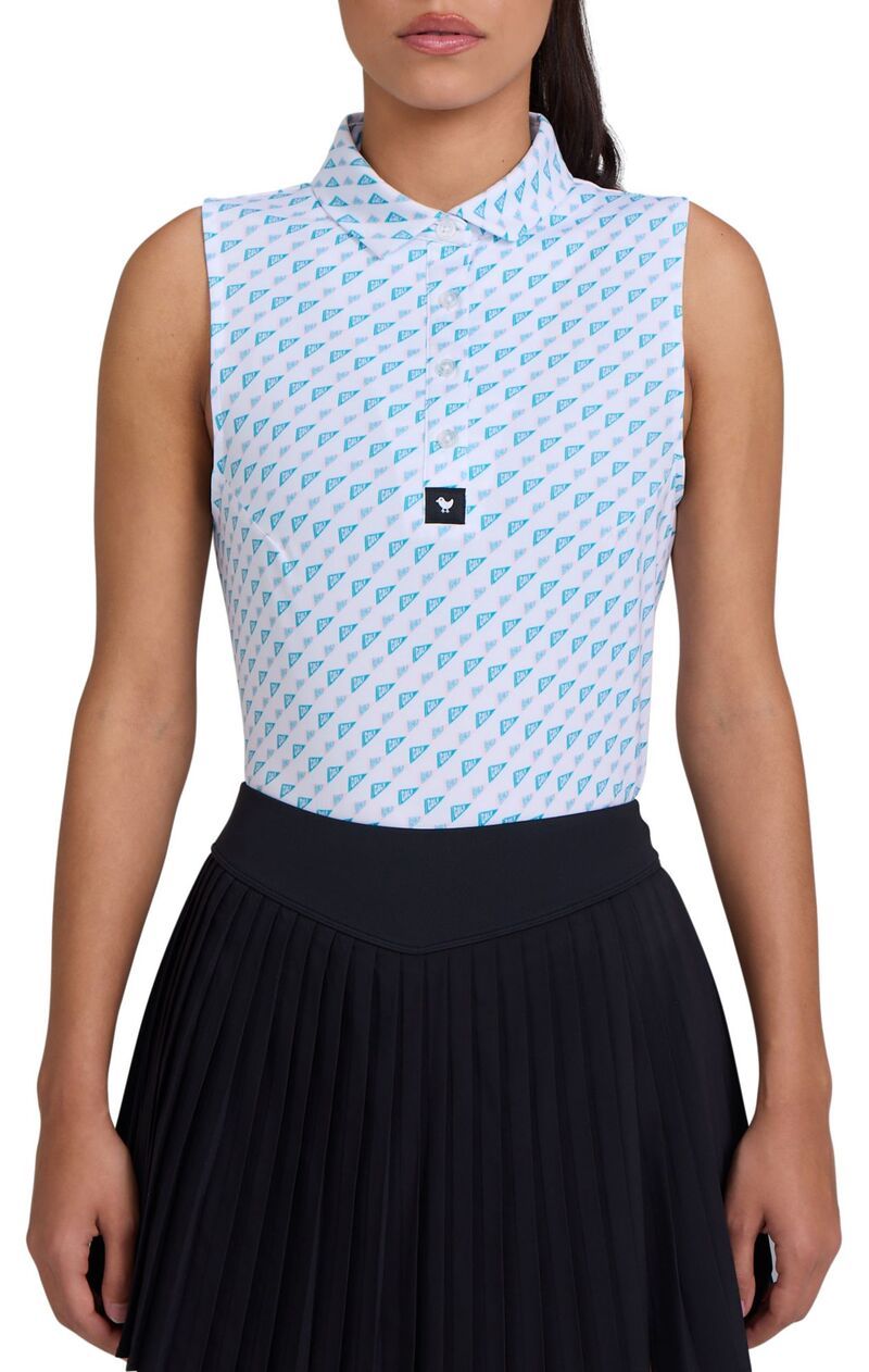 バッドバーディー レディース トップス ポロシャツ ノースリーブ Bad Birdie Womensleeveless Performance Golf Polo High Beam Dove