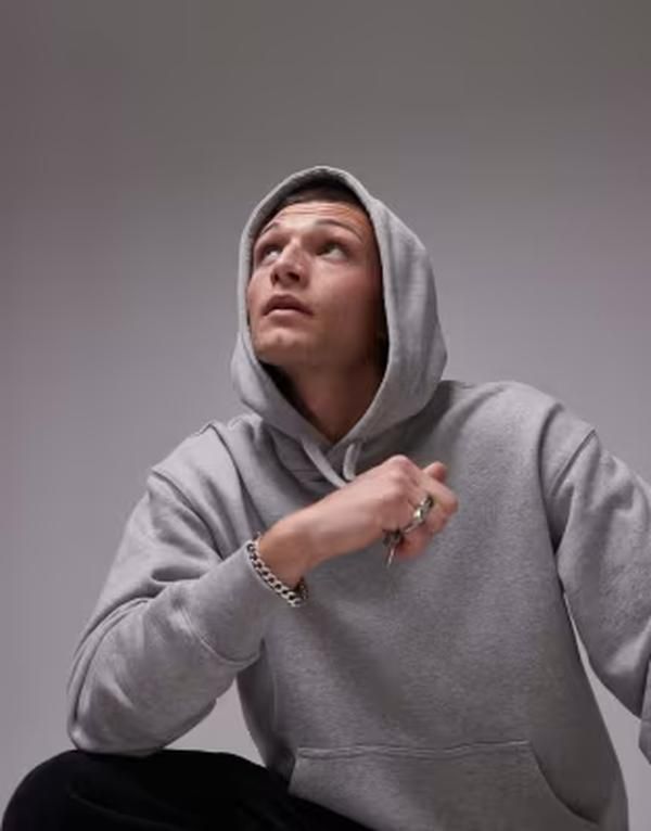 アルケット メンズ アウター パーカー・スウェット パイル ARKET relaxed terry hoodie melange Gray melange グレー