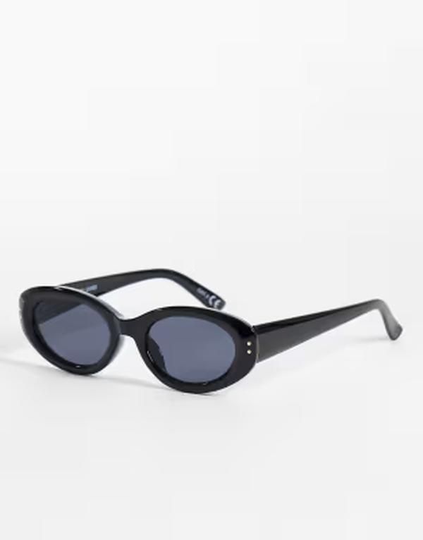 ジーナトリコ レディース アクセサリー サングラス・アイウェア Gina Tricot angled oval sunglasses black ブラック