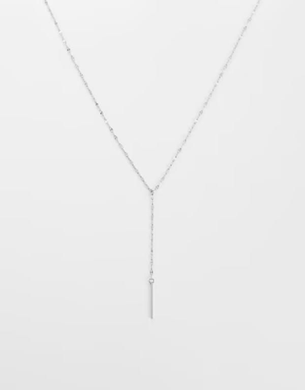 ロストソウルズ レディース アクセサリー ピアス・イヤリング Tシャツ レース Lost Soulsimple lariat necklace in stainlessteel SILVER シルバー