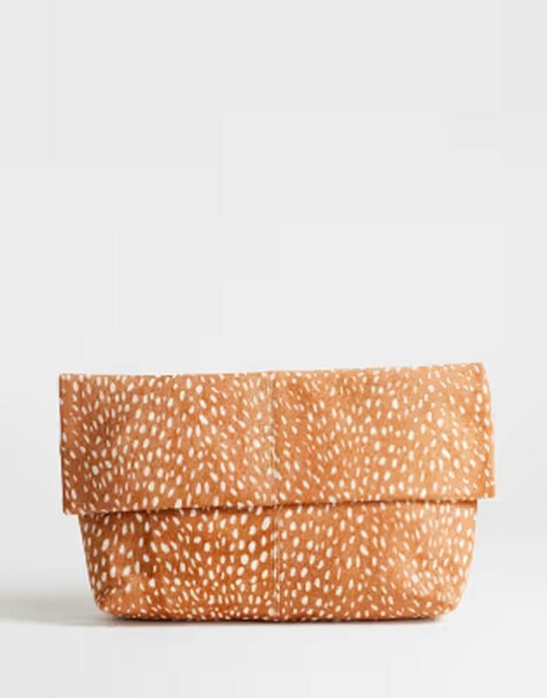 トップショップ レディース バッグ プリント Topshop George oversized clutch bag in deer print Deer print