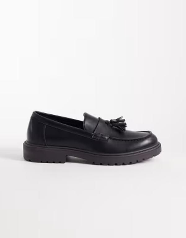セクウェル メンズ シューズ スリッポン・ローファー SEQWL Calvin Pier tasseloafers in matte black PU BLACK MATT PU ブラック