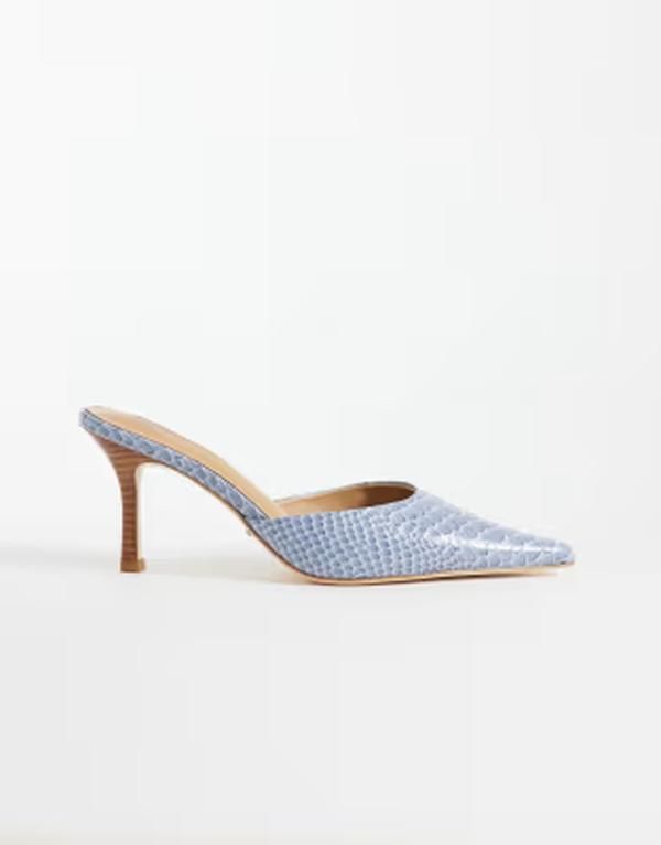 トニービアンコ レディース シューズ サンダル デニム ヒール Tony Bianco Sicily heeled mules denim python Denim Python デニム