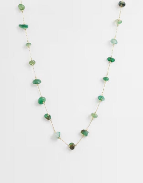 ロストソウルズ レディース アクセサリー ネックレス・チョーカー・ペンダントトップ Tシャツ レース Lost Souls natural stones beaded necklace in 18kt