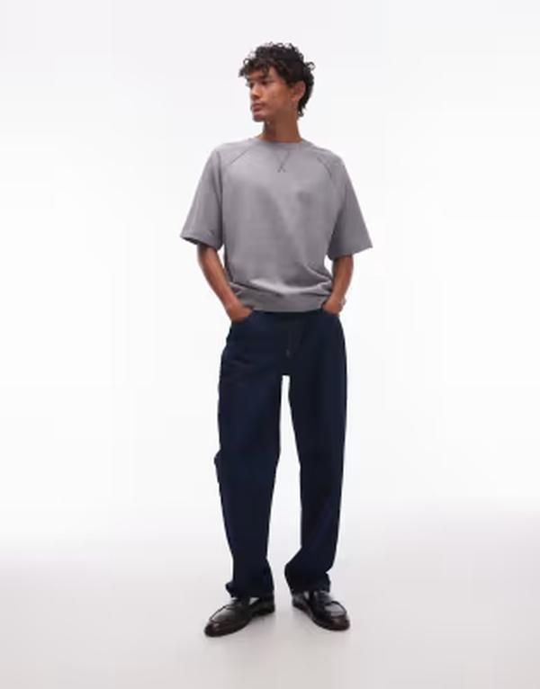アルケット メンズ アウター パーカー・スウェット シャツ コットン ARKET pure cotton short sleeve sweatshirt melange Gray melange グレ