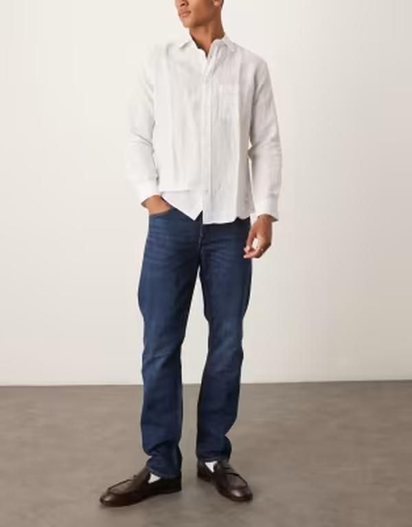 アルケット メンズ ボトムス デニムパンツ ジーンズ ARKET Park regular straight fit jeans in deep blue wash Deep blue wash ブル