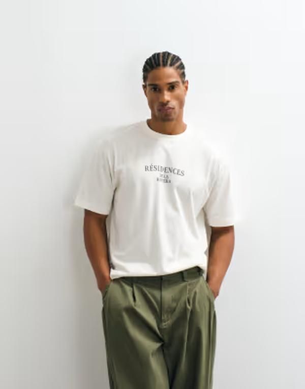 オンリーアンドサンズ メンズ トップス Tシャツ オーバーサイズフィット プリント ONLY SONS oversized fitshirt with rsidences back print in