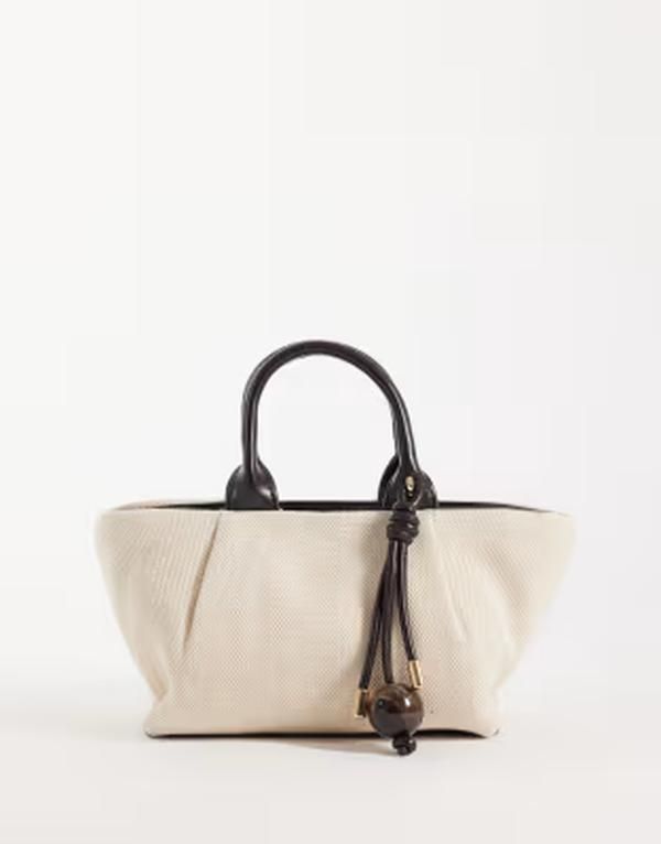 マンゴ レディース バッグ Mango small structu red slouch shoulder bag Black ブラック