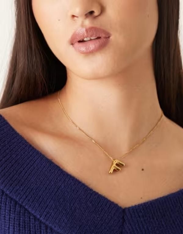 ロストソウルズ レディース アクセサリー ネックレス・チョーカー・ペンダントトップ レース Lost Souls Initial necklace in 18K gold plated GOLD ゴー