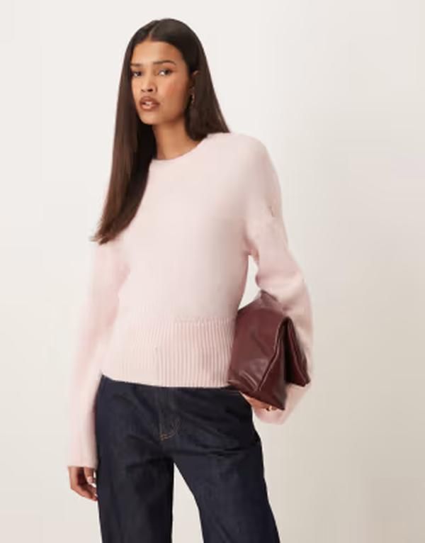 ジーナトリコ レディース アウター ニット・セーター Gina Tricot wide sleeve knit sweater pink ピンク