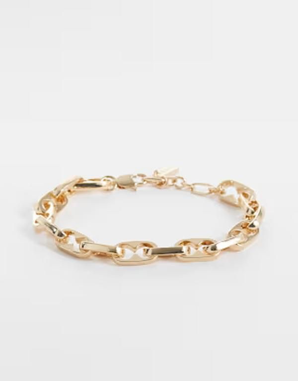 エイソス メンズ アクセサリー ブレスレット・バングル・アンクレット ASOS DESIGN link chain bracelet GOLD ゴールド