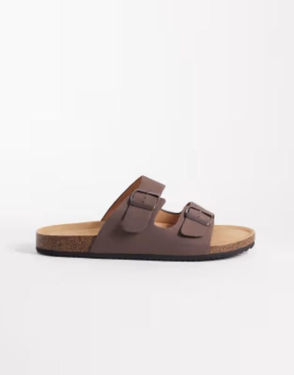 セクウェル メンズ シューズ サンダル SEQWL Molsen sandals with buckles Choc ブラウン