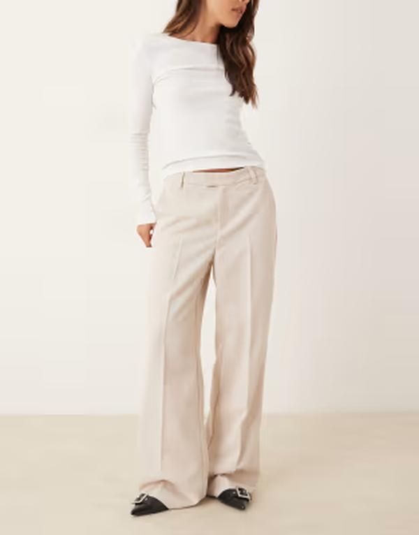 ジーナトリコ レディース ボトムス カジュアルパンツ ワイドレッグ Gina Tricotailo red wide leg pants Beige ベージュ