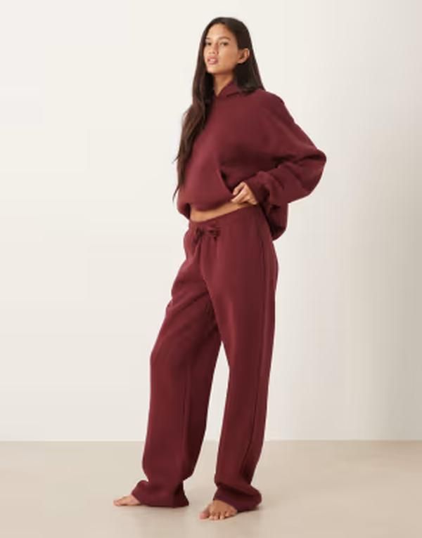 ジーナトリコ レディース ボトムス カジュアルパンツ ストレート スウェットパンツ Gina Tricot loose fit straight leg sweatpants part of a se