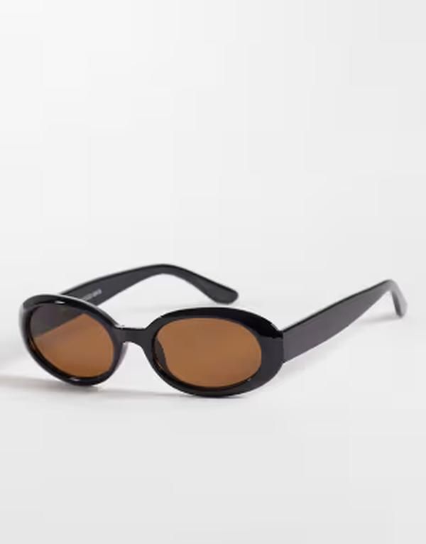 カイア レディース アクセサリー サングラス・アイウェア Kaiia exclusive round frame orange lensunglasses Black ブラック