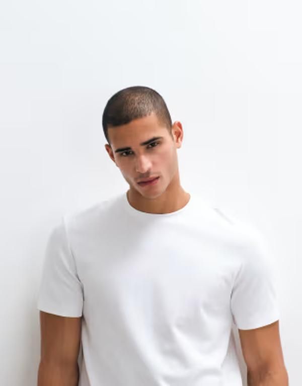 アルケット メンズ トップス Tシャツ コットン ARKET pure cotton heavy weight boxy Tshirt WHITE ホワイト