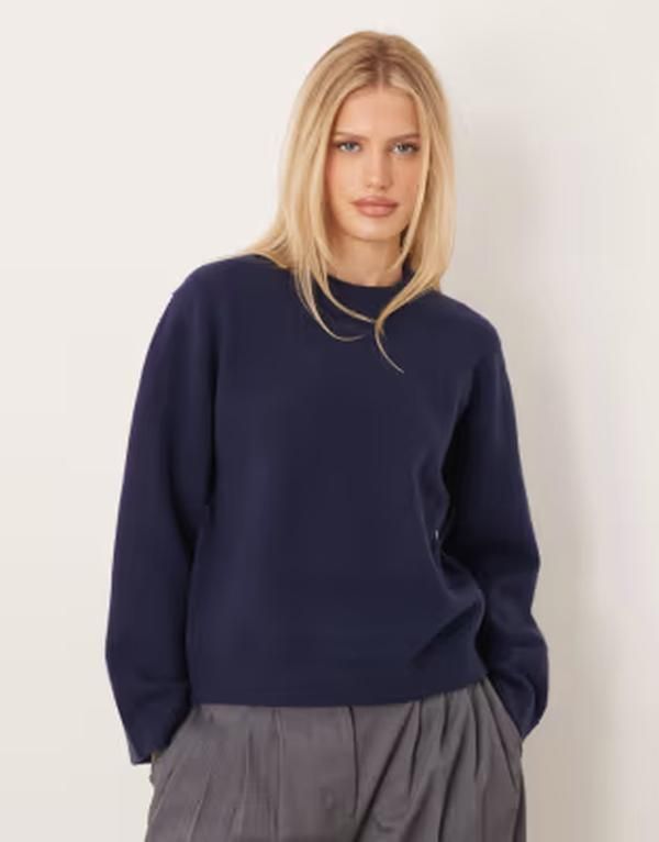ジーナトリコ レディース アウター ニット・セーター クルーネック Gina Tricot crew necknit sweater with wide sleeves Exclusive to AS