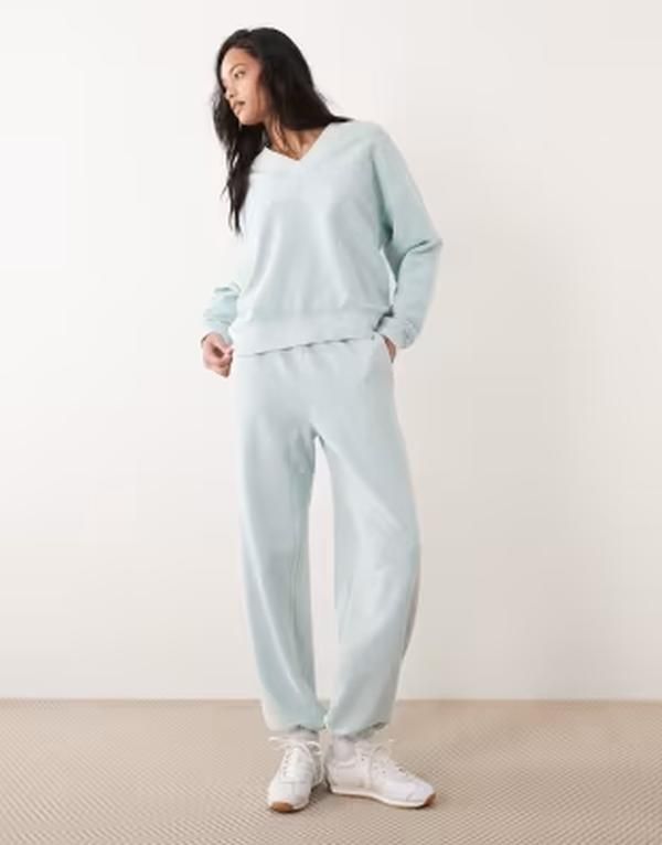 アルケット レディース ボトムス カジュアルパンツ ワイドレッグ スウェットパンツ コットン ARKET pure cotton adjustable wide leg sweatpants in m