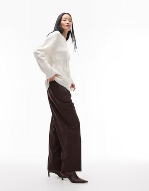 アルケット レディース アウター ニット・セーター ウエストマーク ARKET cinched waist sweater Offwhite オフホワイト