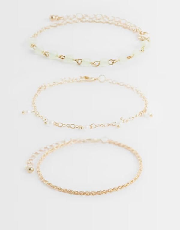 オンリー レディース アクセサリー ブレスレット・バングル・アンクレット ONLY 3pack charms bracelets GOLD ゴールド