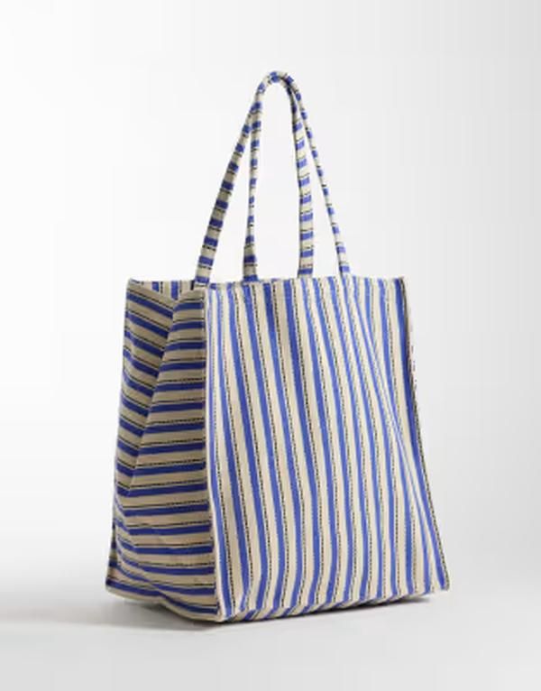 アルケット レディース バッグ ARKET summer beach tote stripes BLUE ブルー 16,546円