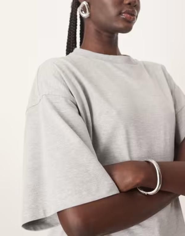 アレンジ レディース トップス Tシャツ ARRANGE oversized premium heavyweightshirt heather Gray Heather グレー