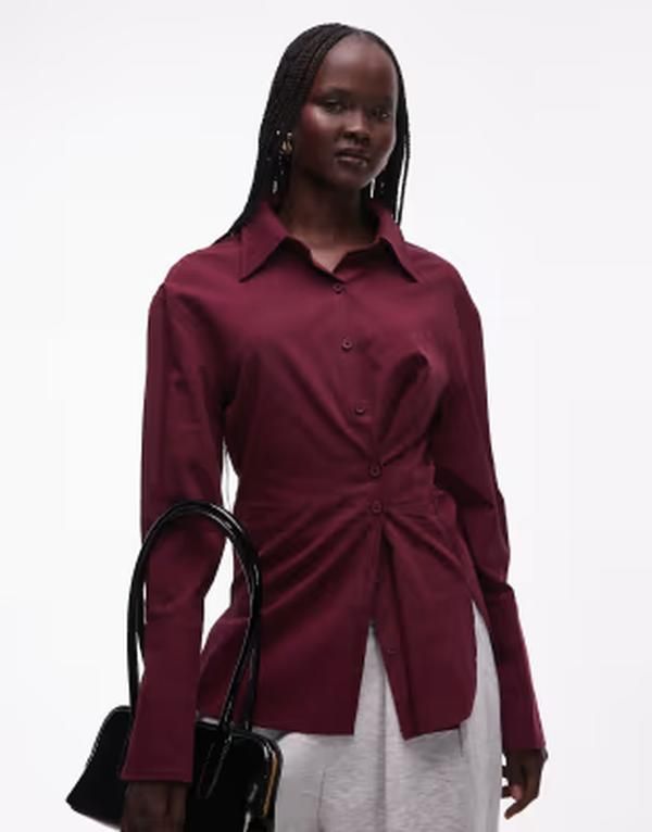 ライオネス レディース トップス シャツ ウエストマーク Lionessydney collar detail multiway button front cinched waist shirt Bu