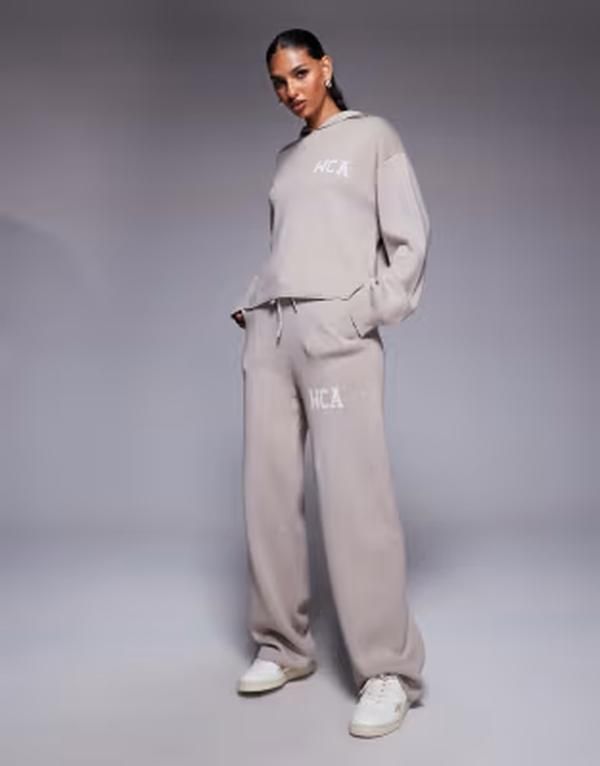 エイソス レディース ボトムス カジュアルパンツ ニット グラフィック ASOS Weekend Collective Weekend Collective knit pants with graph
