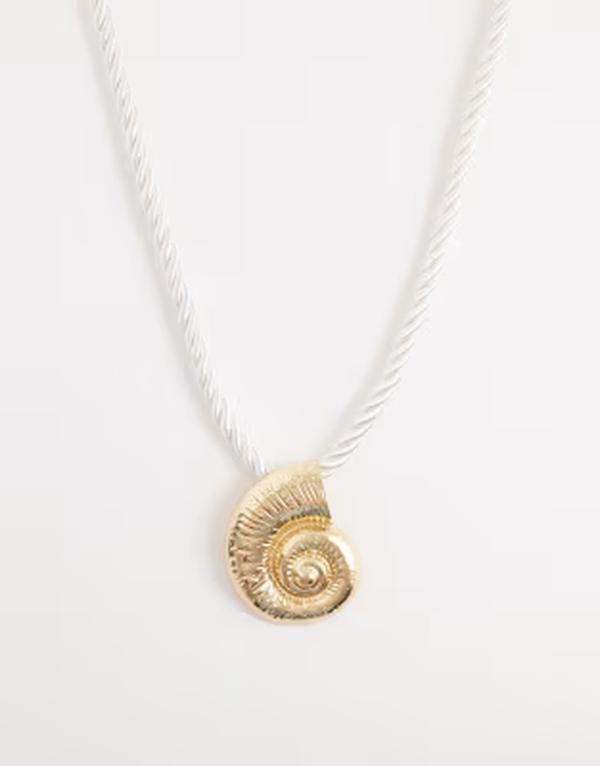 カイア レディース アクセサリー ネックレス・チョーカー・ペンダントトップ レース Kaiia exclusive rope chain shell necklace GOLD ゴールド