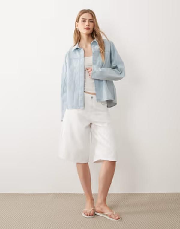 アルケット レディース アウター ジャケット・ブルゾン デニム ARKET denim jacket in light blue wash Light wash blue ブルー