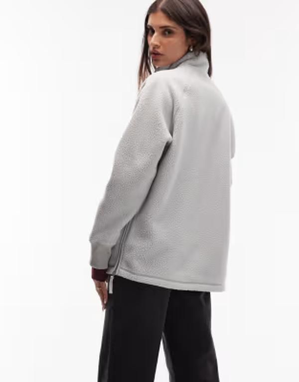 アルケット レディース アウター ジャケット・ブルゾン スタンドネック フリース ARKET pull on fleece jacket with funnel neck and raglan sle