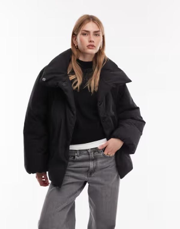 アルケット レディース アウター ジャケット・ブルゾン コート ARKET puffer coat with clean padding Black ブラック
