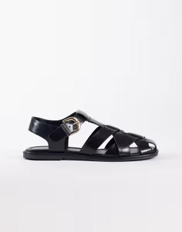 シュー レディース サンダル Schuh Thatcher gladiator sandals Black ブラック