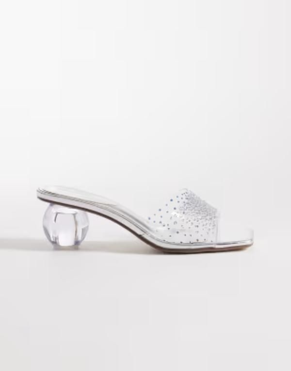 カイア レディース シューズ サンダル ヒール Kaiia exclusive 00s clearhinestone sphere heeled sandal sILVER シルバー