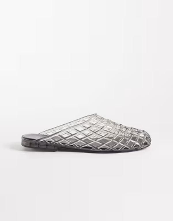 セクウェル レディース シューズ サンダル SEQWL jelly cage mules in charcoal チャコール
