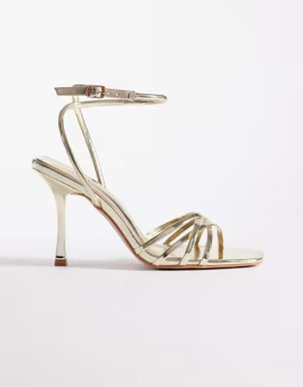 シミー ワイドフィット レディース シューズ サンダル ヒール Simmi Wide Fit Simmi London Wide Fit Amby strappy heeled sandals mir