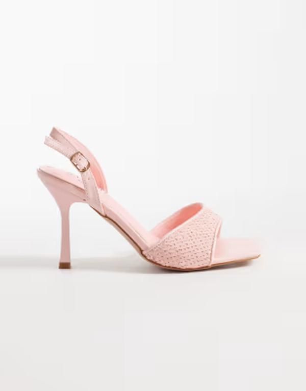 シミー ワイドフィット レディース シューズ サンダル スパンコール ヒール Simmi Wide Fit SIMMI London Wide Fit Cindy heeled sandals wit