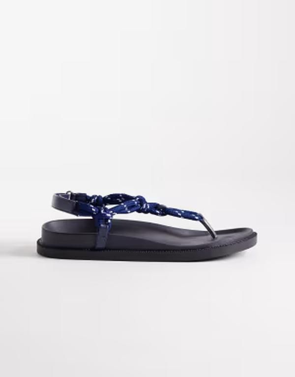 セクウェル レディース シューズ サンダル SEQWL rope strap thong sandals NAVY ネイビー