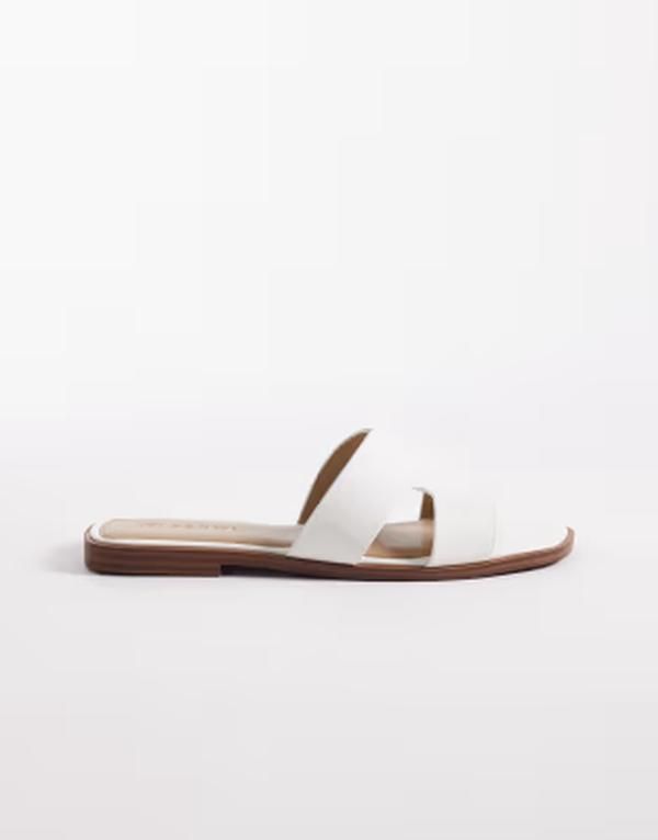 セクウェル レディース シューズ サンダル SEQWL Storke flat sandals White ホワイト