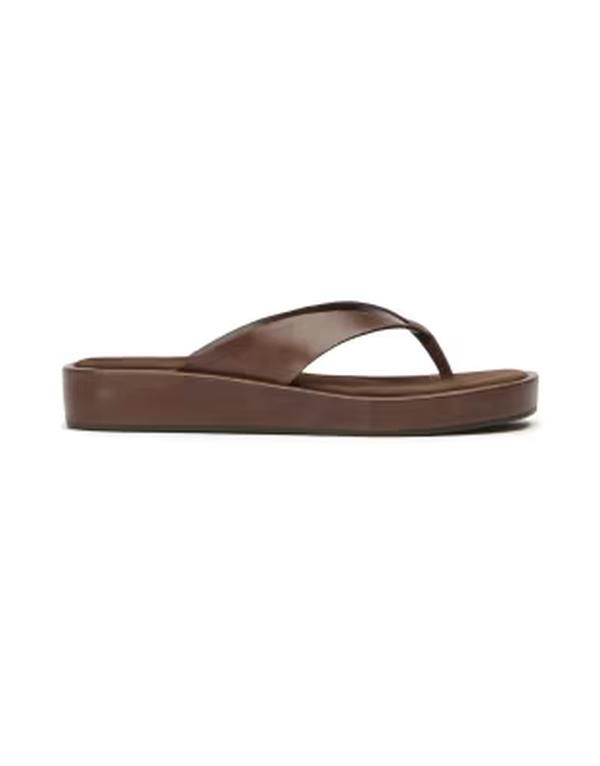 トニービアンコ レディース シューズ サンダル ヴィンテージ レザー Tony Bianco Kyra toe thong sandals in chocolate vintage leather C